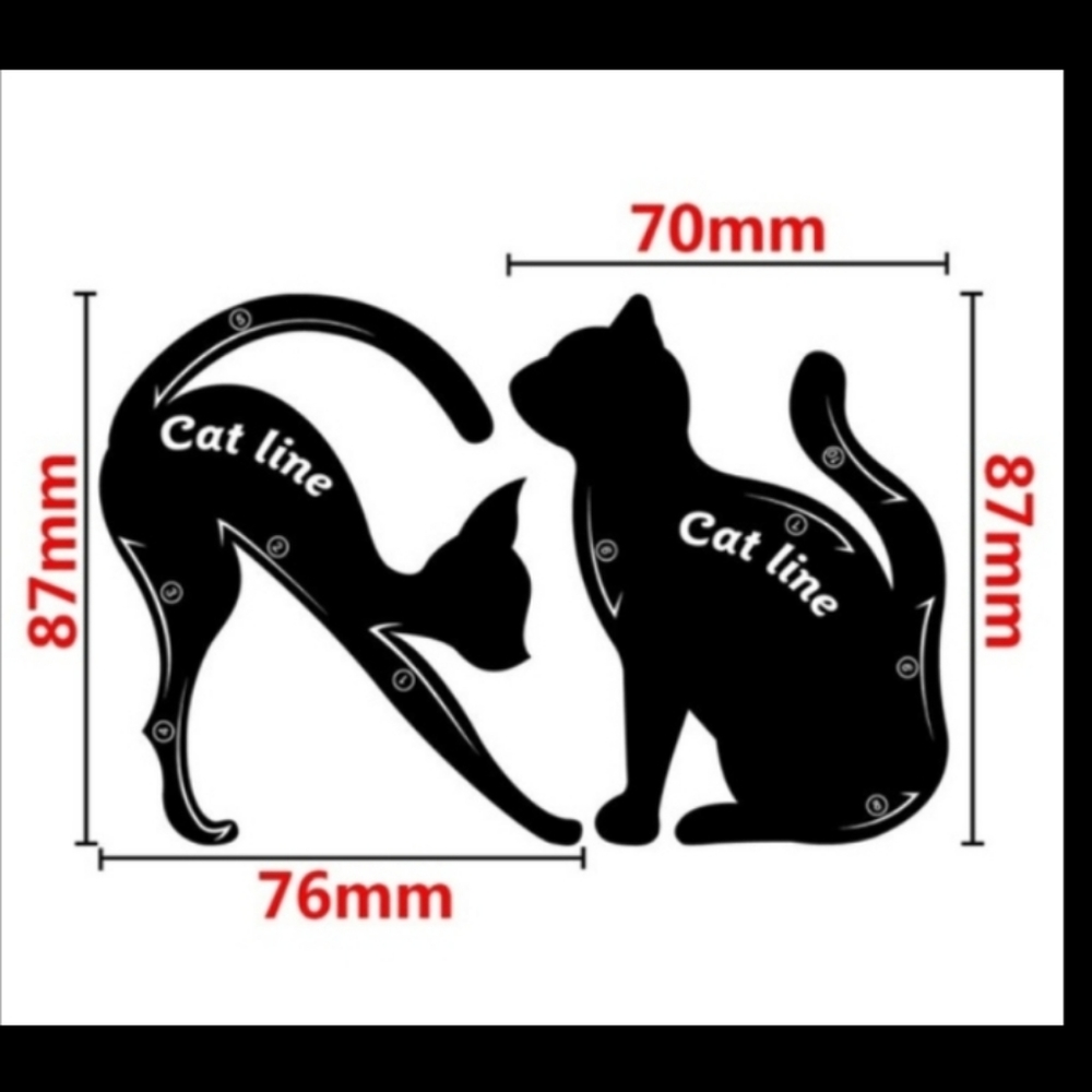 Cat eyeliners template